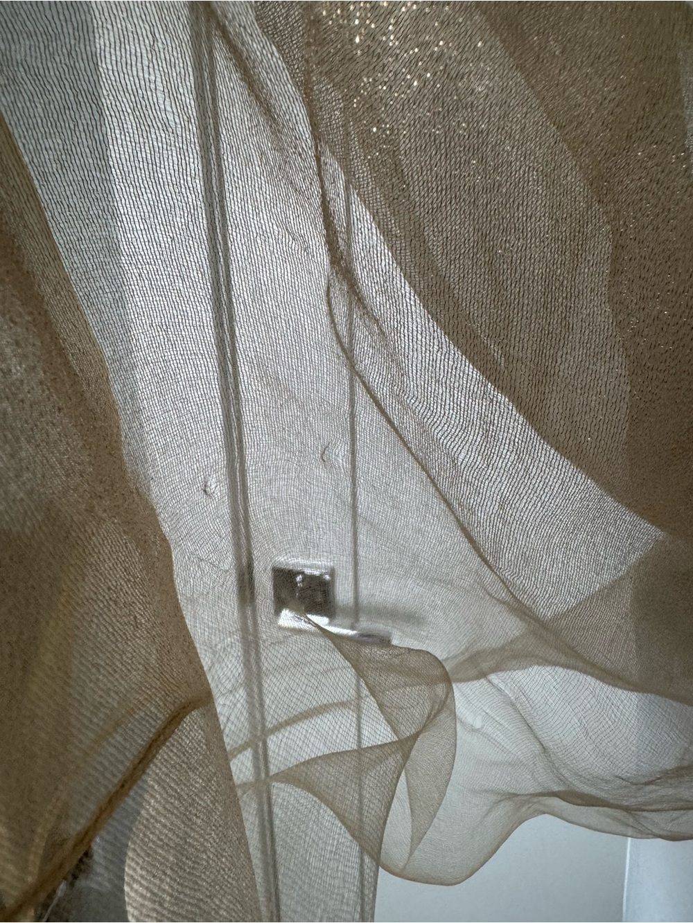 SAACHI Glitter Dress Scarf in Corn Silk/OS - Picture 10 of 11